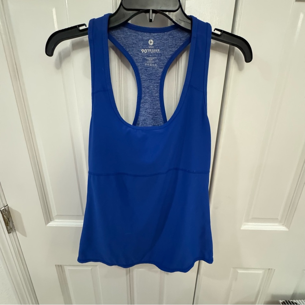 90 Degree by Reflex Racerback Workout Tank – Royal Blue – Size L